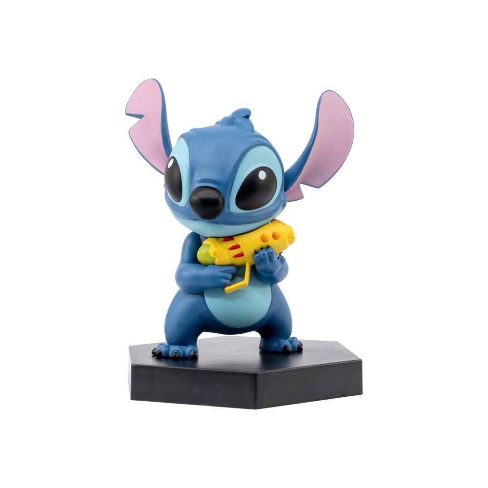Figura de Stitch coleccionable con pose divertida, licencia oficial Disney
