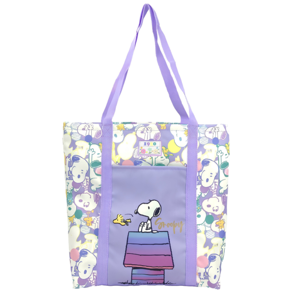 Bolsa shopper de tela Snoopy con asas reforzadas, licencia oficial Peanuts