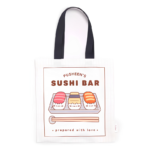 Bolsa tote bag Pusheen Sushi Club con estampado pastel