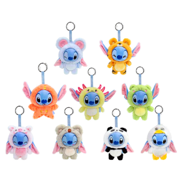 Peluche sorpresa Stitch YuYus Disney de 12 cm con anilla