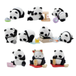 Figura sorpresa Panda Roll disfrazado de gato, colección Panda as a Cat