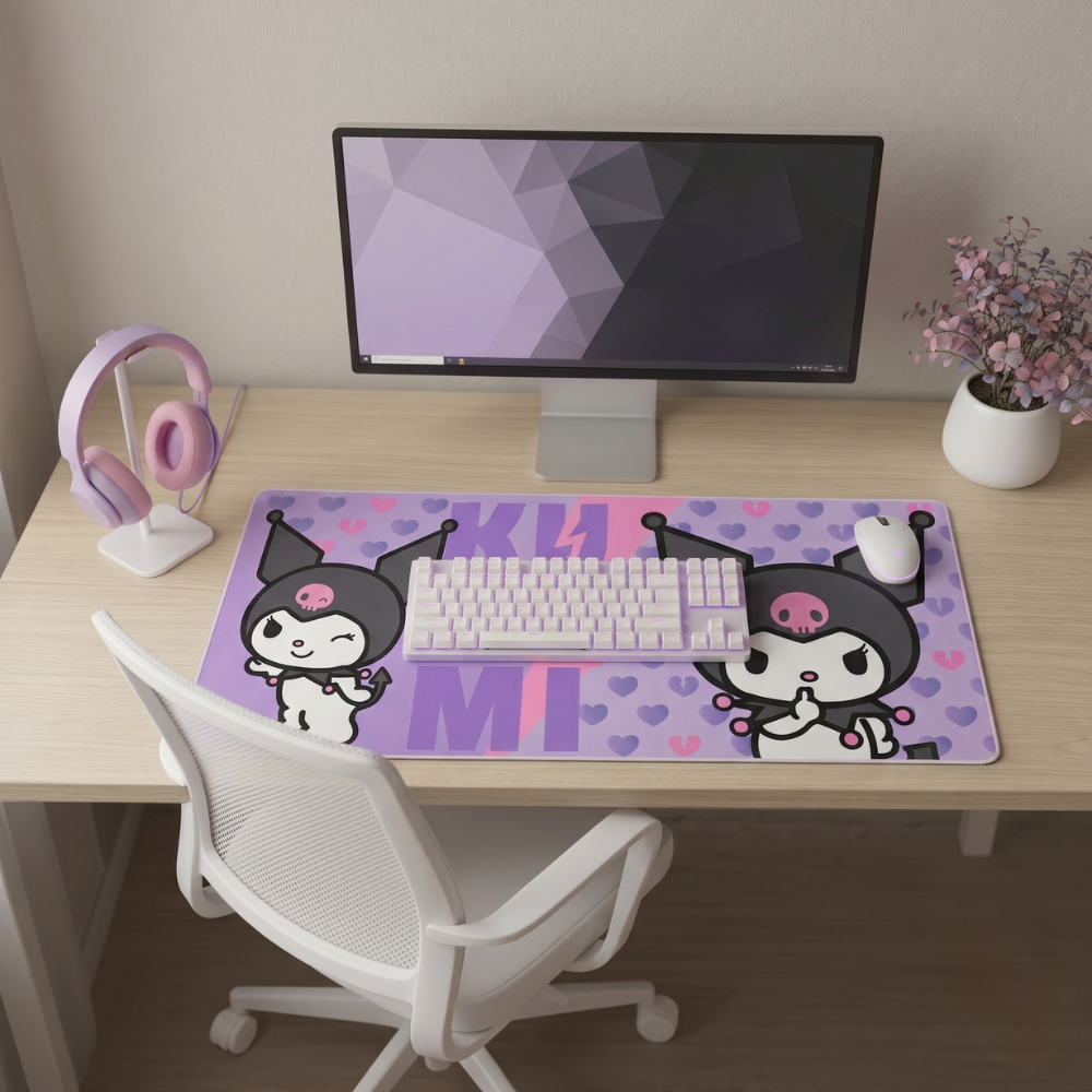 Alfombrilla Gaming Kuromi & Hello Kitty 80x35