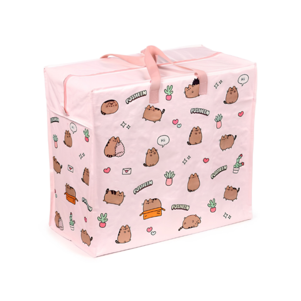 Bolsa de almacenaje grande Pusheen con diseño botánico entre plantas