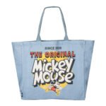 Bolsa shopping XL Mickey Mouse tipo tote bag de tela extra grande con fuelle