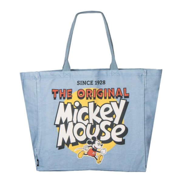 Bolsa shopping XL Mickey Mouse tipo tote bag de tela extra grande con fuelle