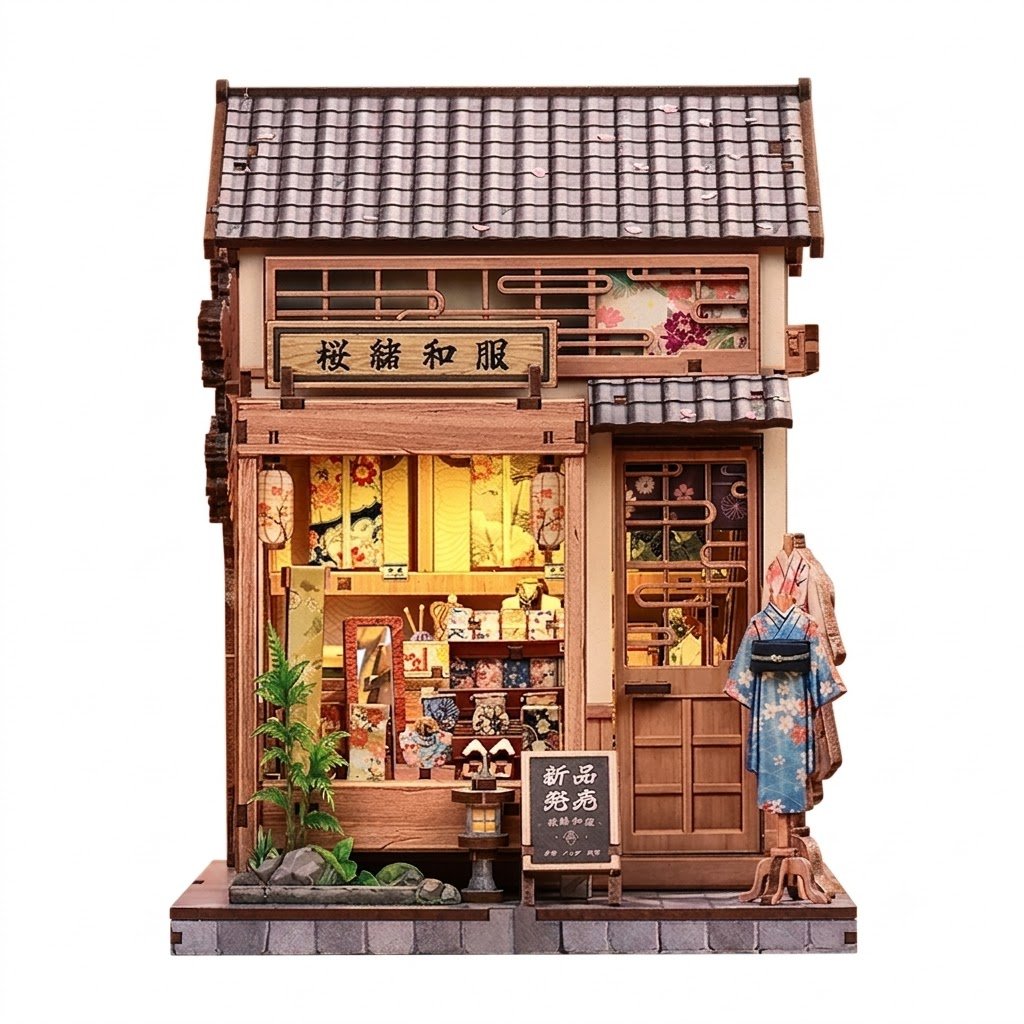Book Nook DIY Tienda Kimonos