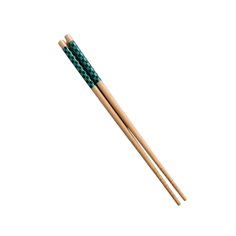 Palillos Demon Slayer con diseño del kimono de Nezuko
