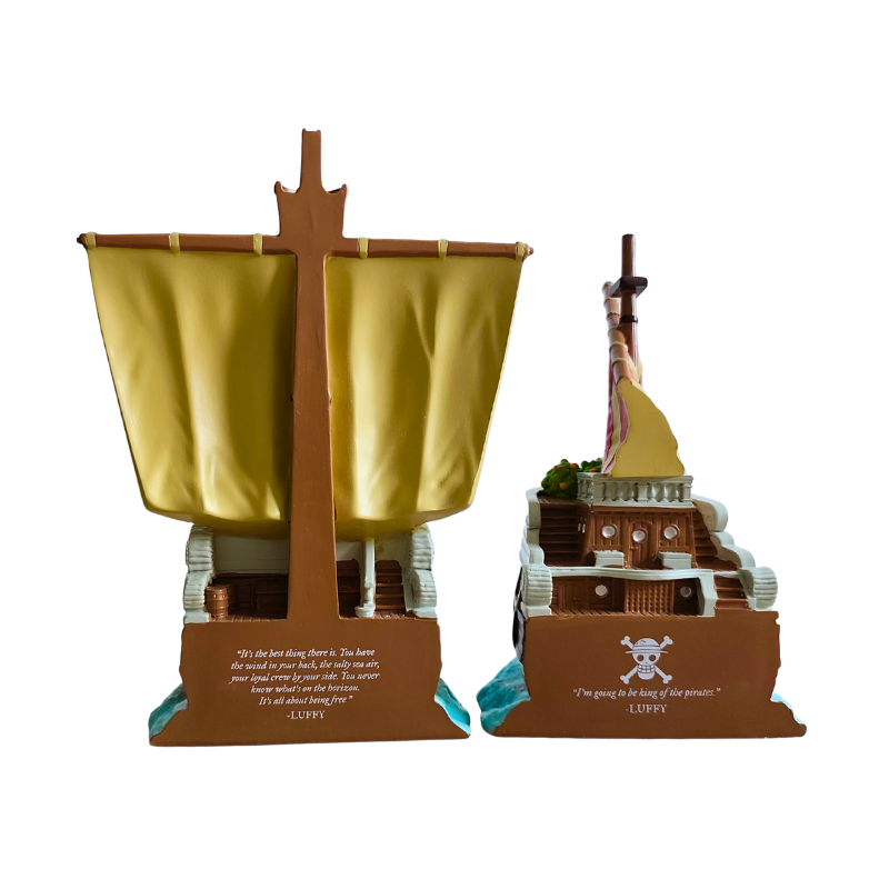 Pieza trasera del Going Merry con los árboles de mandarina de Nami