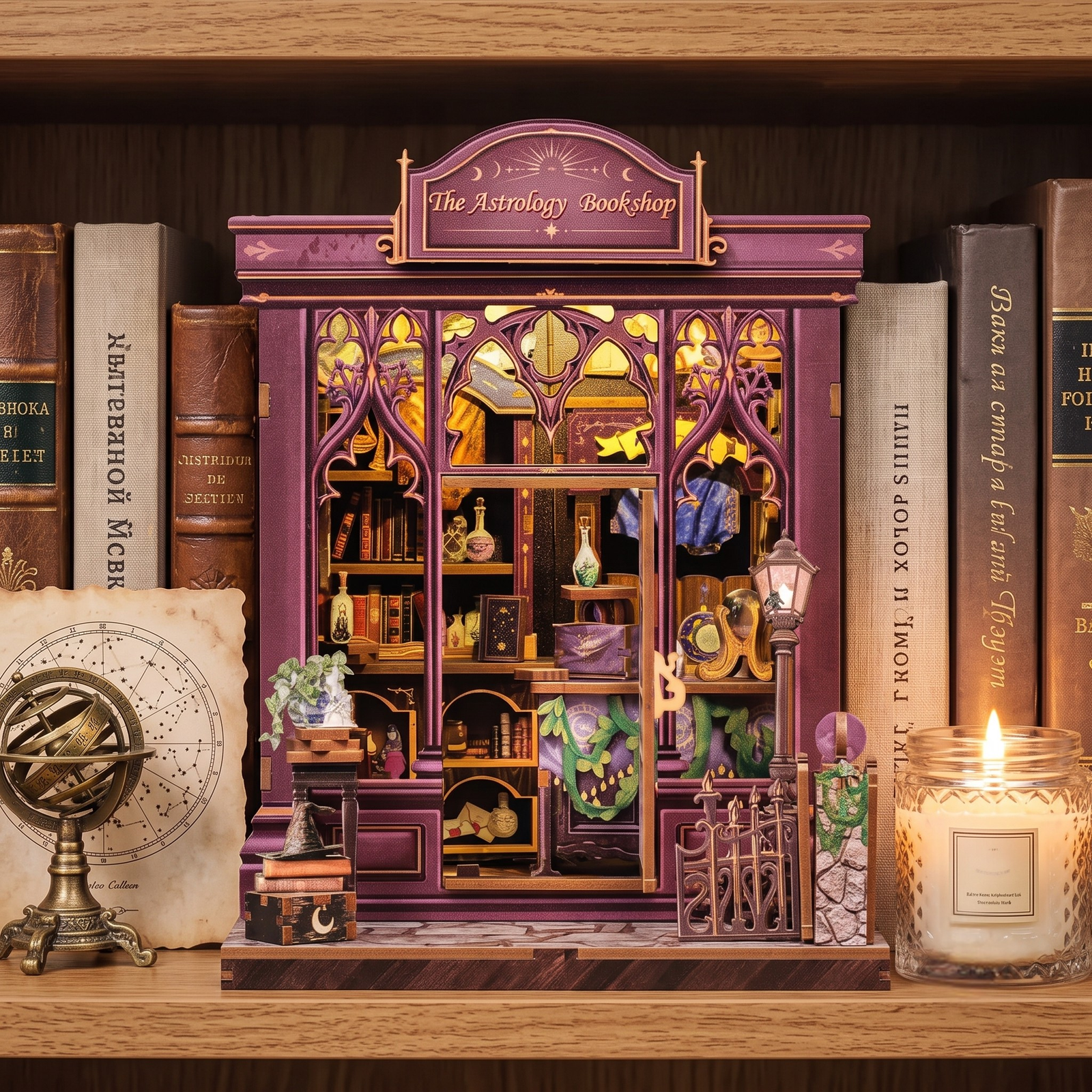 Book Nook DIY Librería de Astrología Mágica