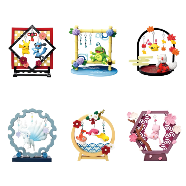Blind Box Pokémon con adorno colgante estilo japonés tsurushi kazari