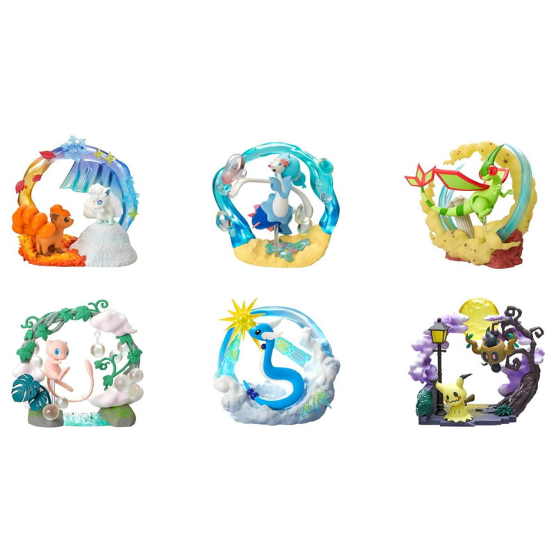 Blind Box Pokémon Círculo Mágico con diorama circular de Vulpix
