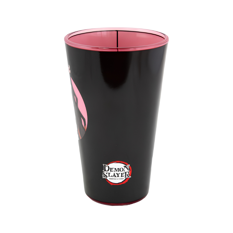 Vasos Demon Slayer Tanjiro y Nezuko servidos con bebida