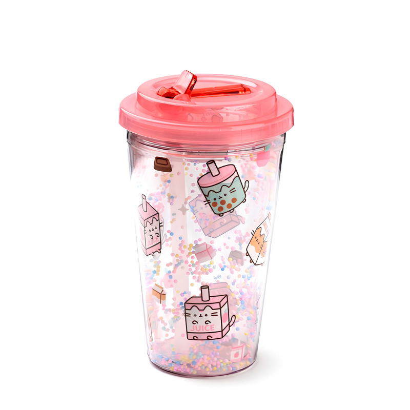 Vaso Pusheen de doble pared sin condensación