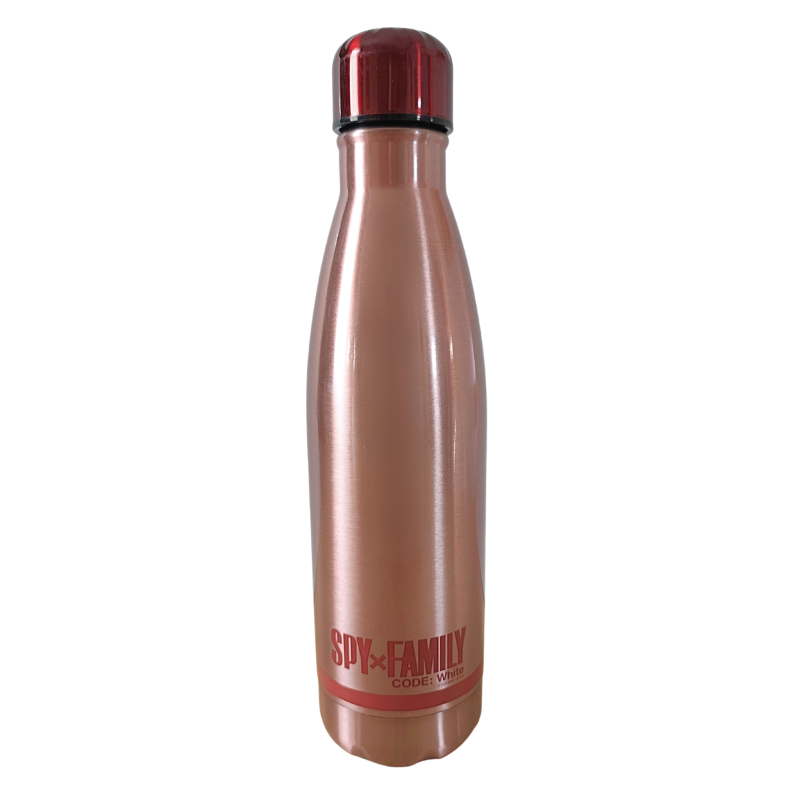 Botella térmica Spy x Family junto a mochila para uso diario