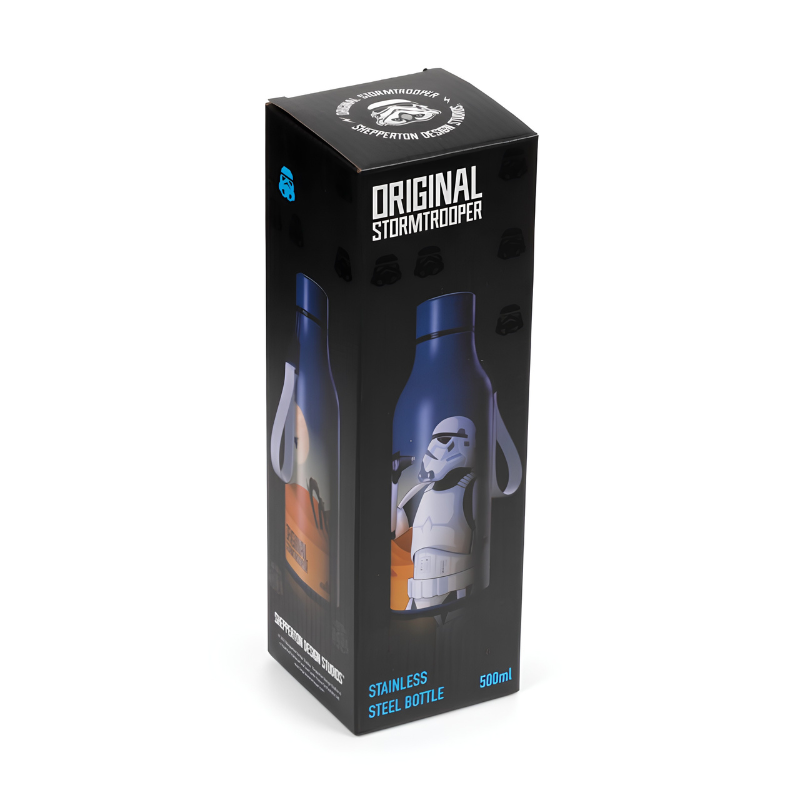 Botella térmica Stormtrooper Star Wars 500ml junto a su caja original