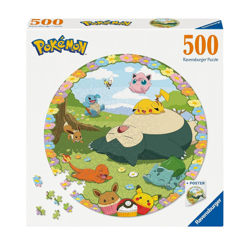 Puzzle redondo Pokémon Flowery 500 piezas Ravensburger