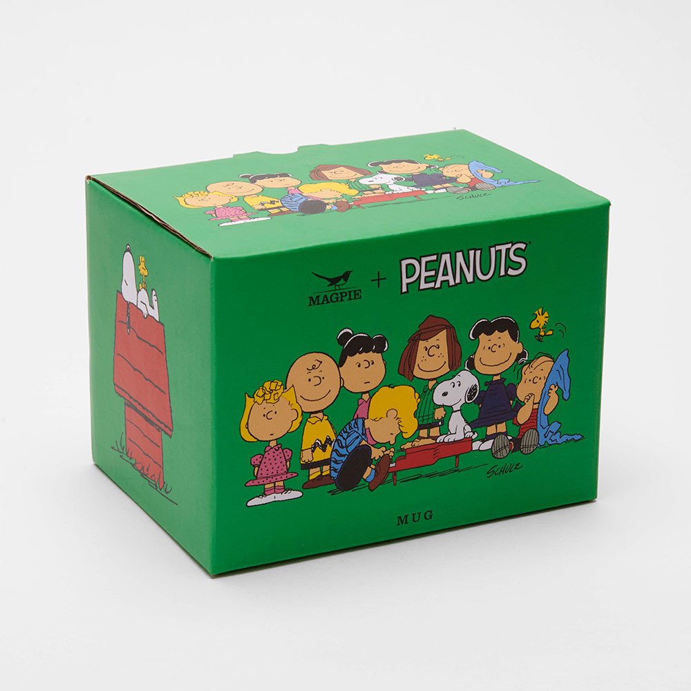 Taza Snoopy y su Pandilla de porcelana, vista lateral con asa