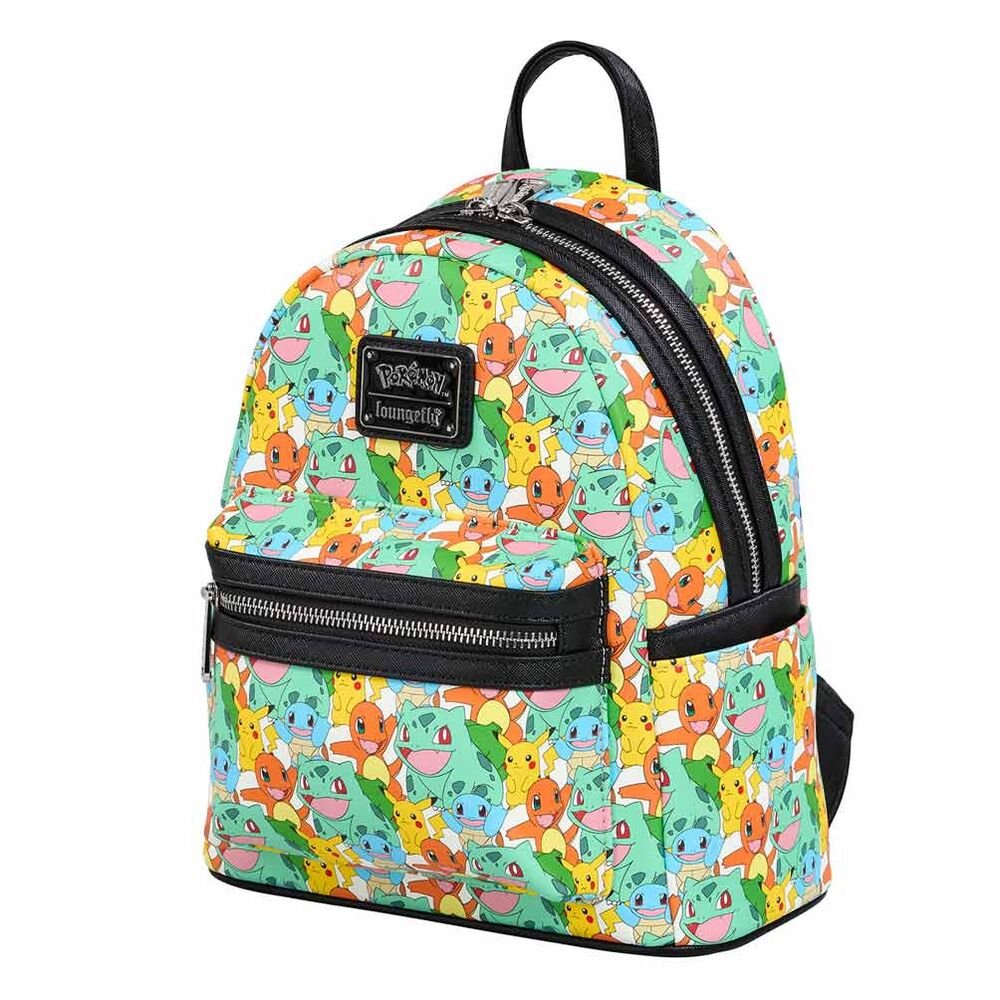 Forro interior temático de la mochila Pokémon Loungefly con motivos de la franquicia