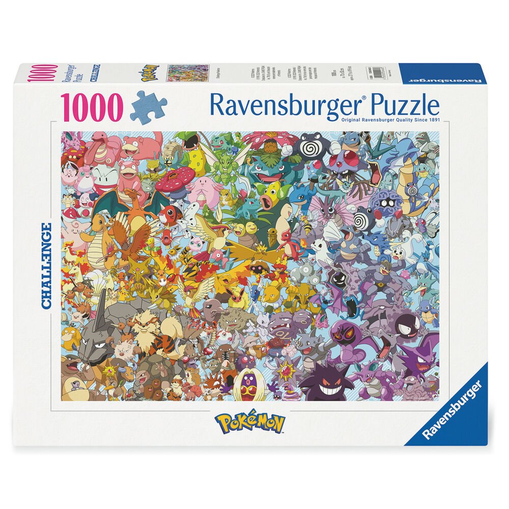 Puzzle Pokemon 1000 piezas de Ravensburger formato 70x50
