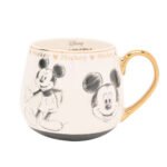 Taza Disney dorada de Mickey Mouse estilo boceto clasico