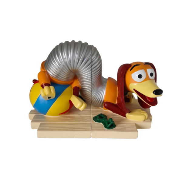 Sujetalibros Slinky de Toy Story, 2 piezas de resina pintadas a mano