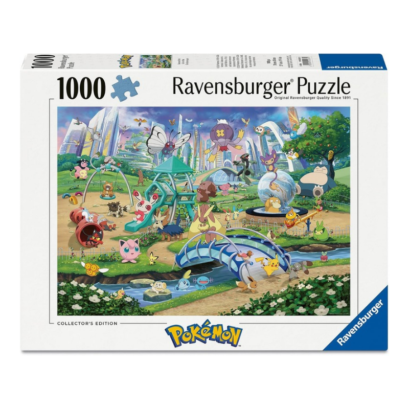 Puzzle Pokémon Parque de Eevee y Amigos 1000 piezas, caja Ravensburger