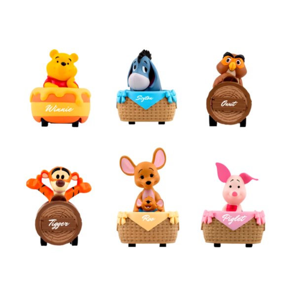 Blind box Winnie the Pooh asomando desde tarro de miel