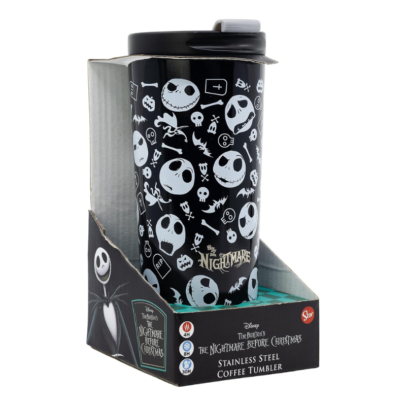 Vaso térmico de acero inoxidable con diseño de Halloween Town